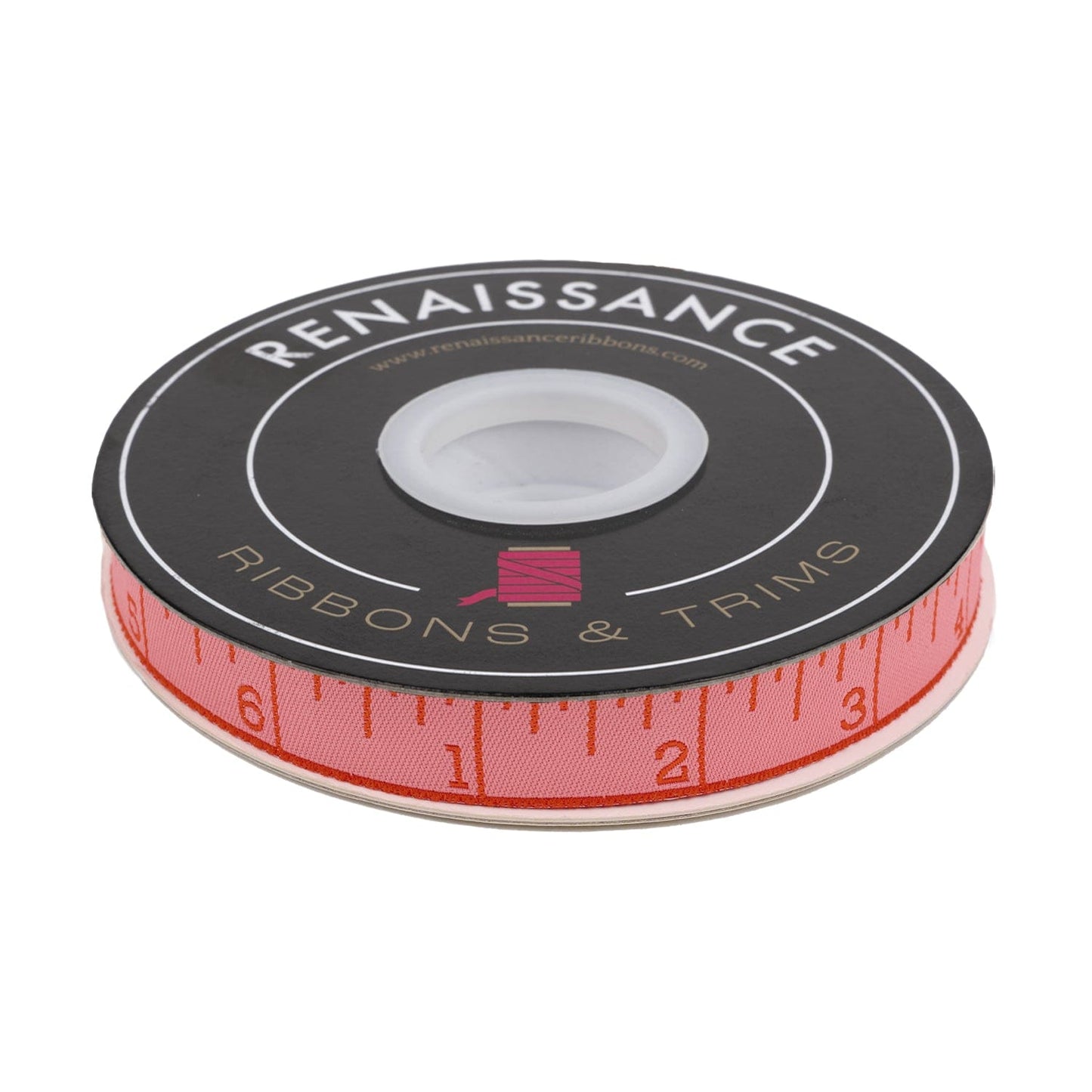 Renaissance Ribbons - True Colors 2025 - Measure Twice in Peach Cobbler - 5/8" width - By Tula Pink - One Yard