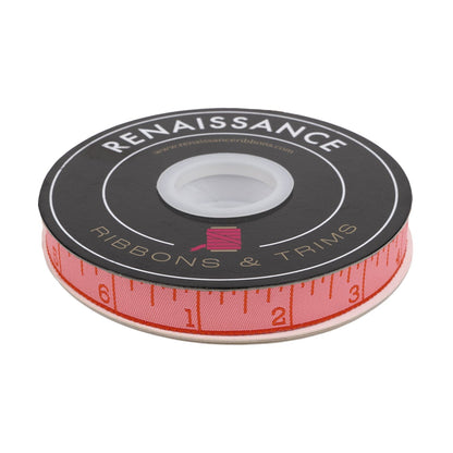 Renaissance Ribbons - True Colors 2025 - Measure Twice in Peach Cobbler - 5/8" width - By Tula Pink - One Yard