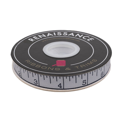 Renaissance Ribbons - True Colors 2025 - Measure Twice in Shadow - 5/8" width - By Tula Pink - One Yard