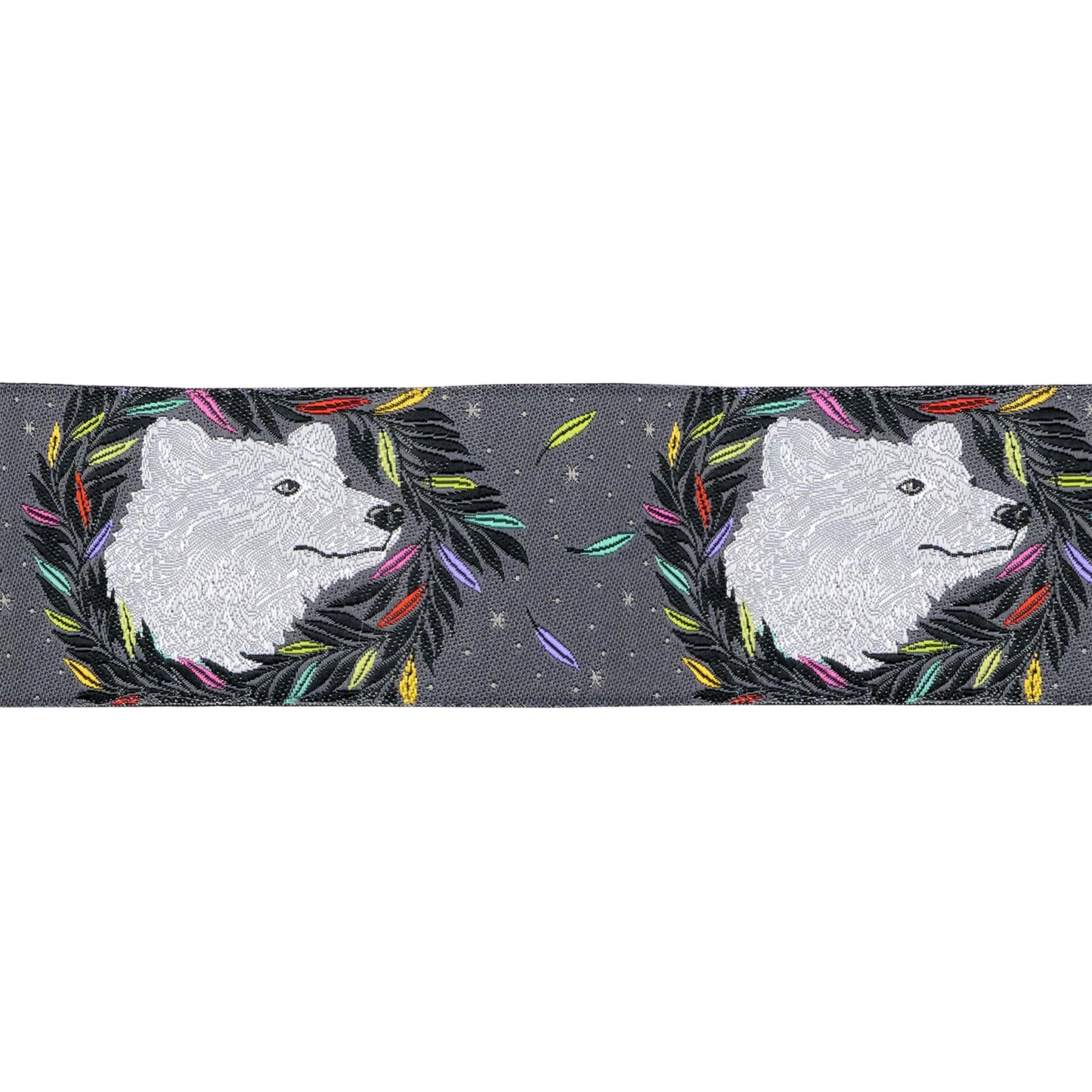 Graywork - Just Bearly in Carbon - 1-1/2" width - by Tula Pink - One Yard