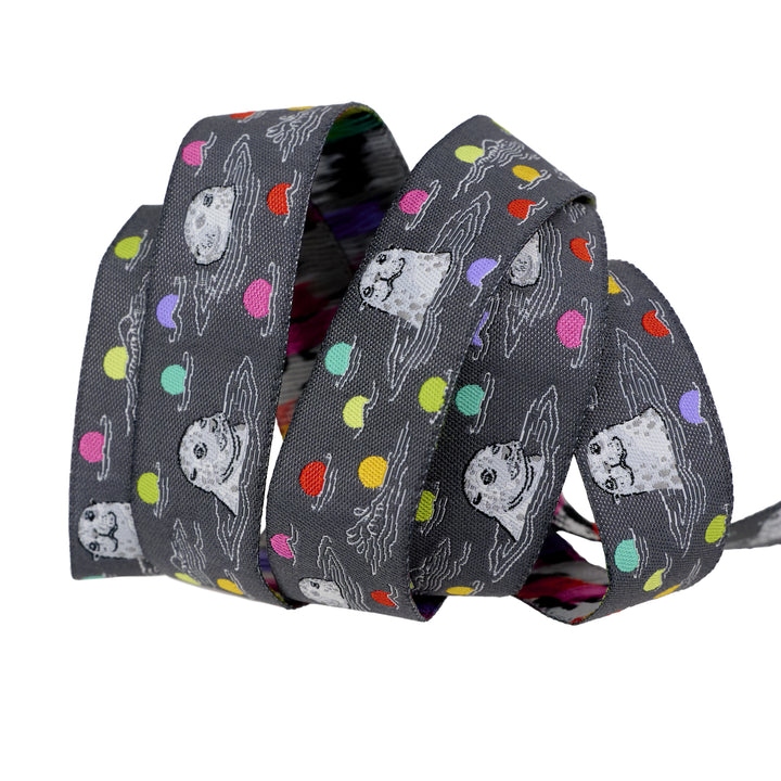 Graywork - Seal the Deal in Carbon - 7/8" width - by Tula Pink - One Yard (Preorder)