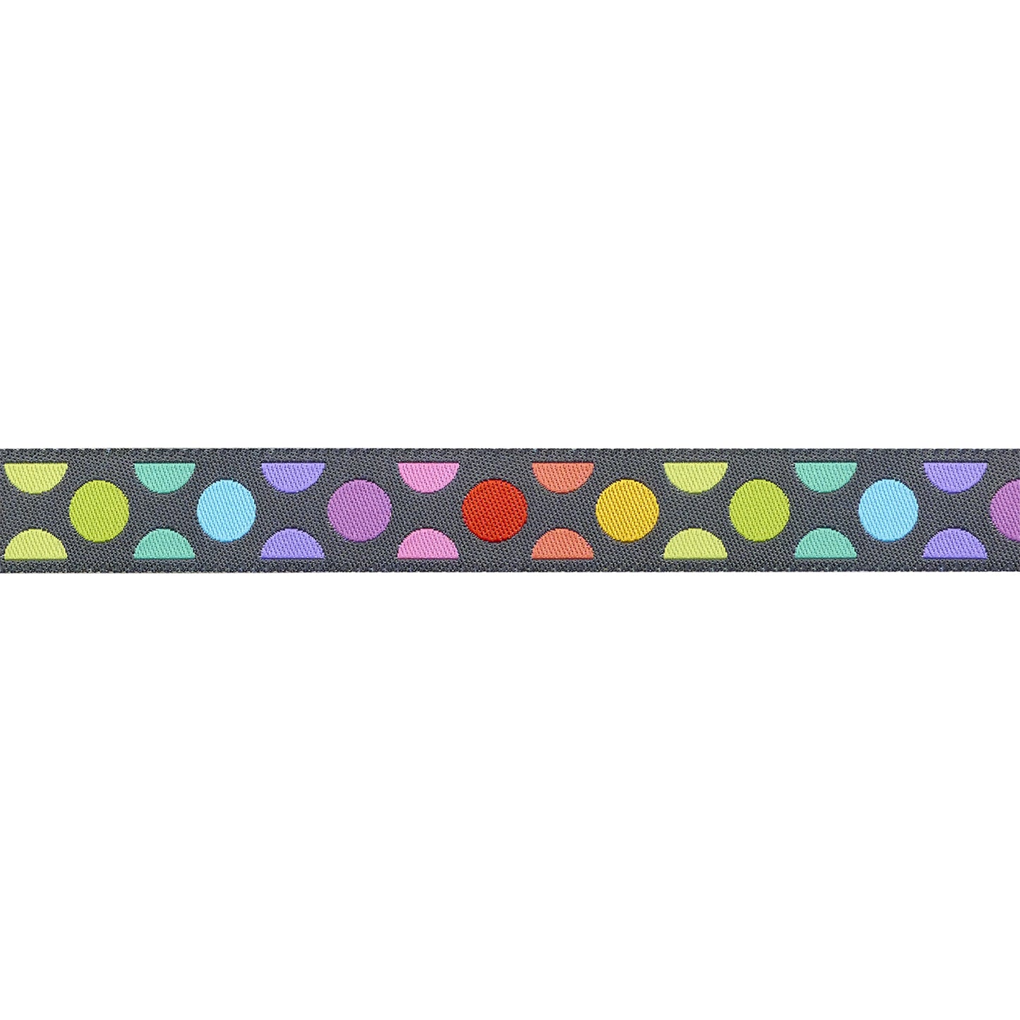 Graywork - Disco Dot in Carbon - 5/8" width - by Tula Pink - One Yard