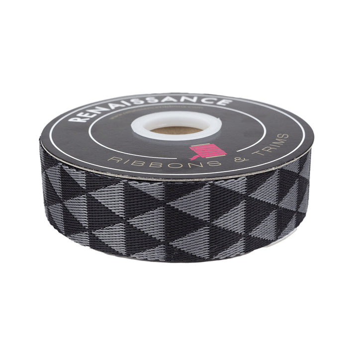 Graywork - Kinda Shady in Carbon WEBBING - 1-1/2" width - by Tula Pink - One Yard (Preorder)