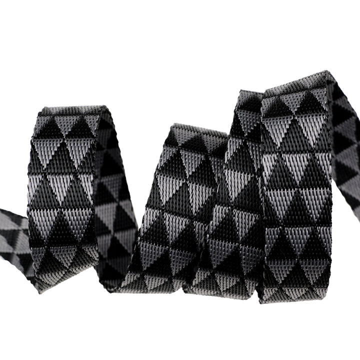 Graywork - Kinda Shady in Carbon WEBBING - 1" width - by Tula Pink - One Yard (Preorder)