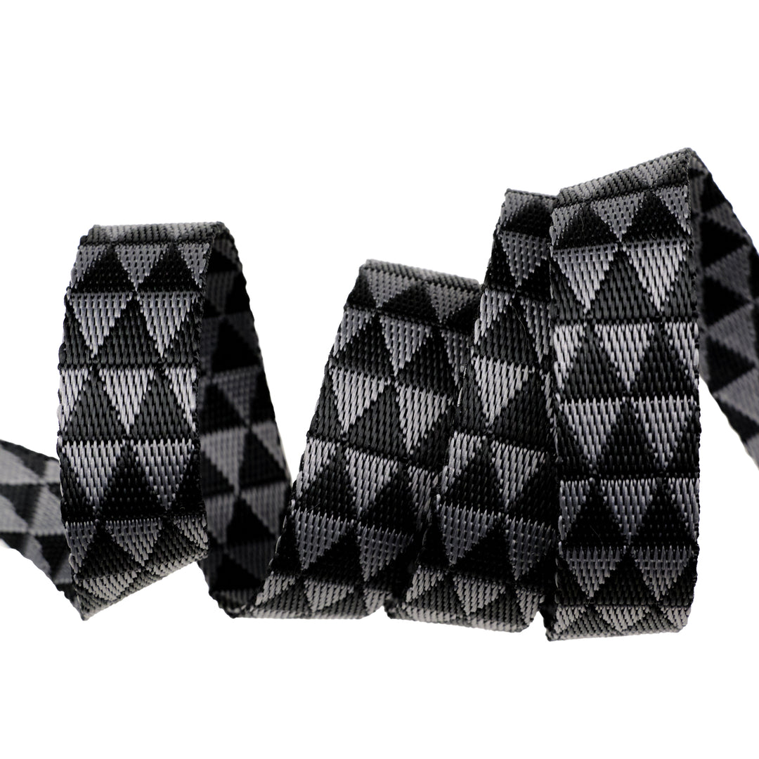 Graywork - Kinda Shady in Carbon WEBBING - 1" width - by Tula Pink - 3 Yard Pack (Preorder)
