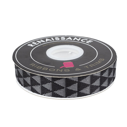 Graywork - Kinda Shady in Carbon WEBBING - 1" width - by Tula Pink - One Yard