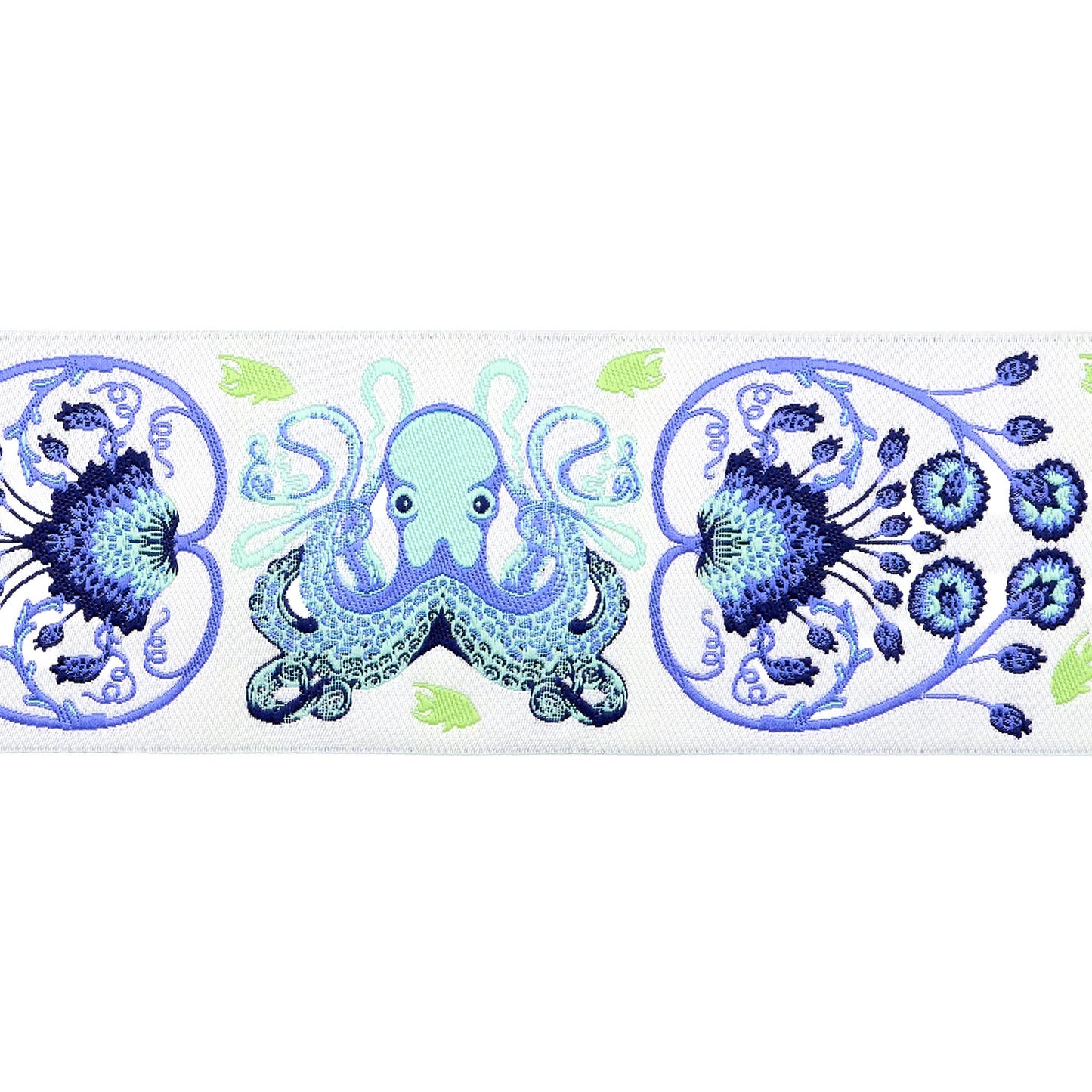 Floral Reef - Octogarden in Marine - 1-7/8" width - by Tula Pink - One Yard (Preorder)