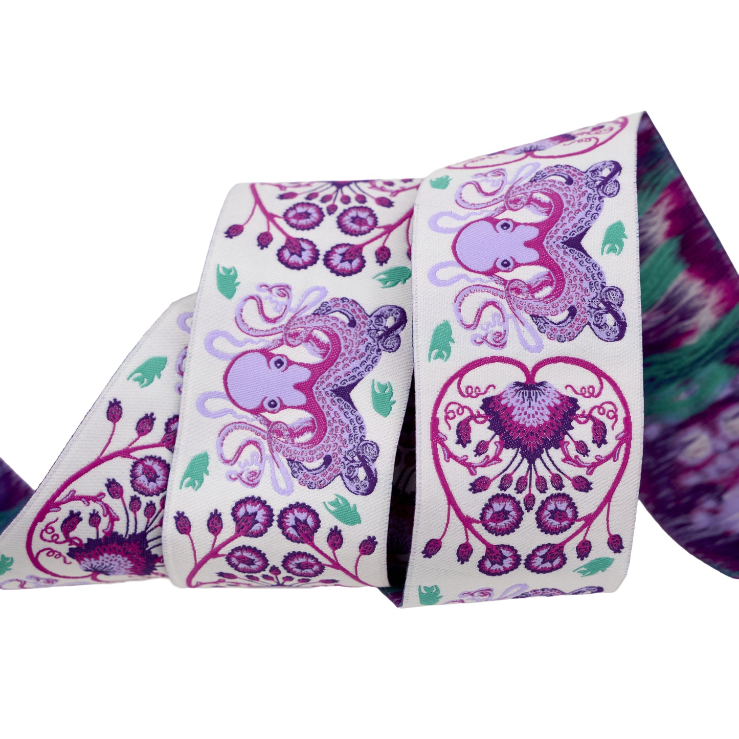 Floral Reef - Octogarden in Ultraviolet - 1-7/8" width - by Tula Pink - One Yard (Preorder)