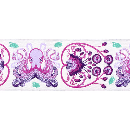 Floral Reef - Octogarden in Ultraviolet - 1-7/8" width - by Tula Pink - One Yard (Preorder)