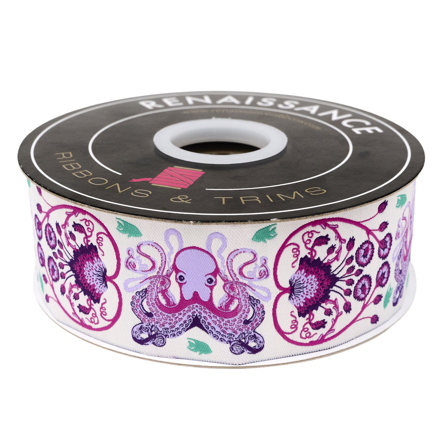 Floral Reef - Octogarden in Ultraviolet - 1-7/8" width - by Tula Pink - One Yard (Preorder)