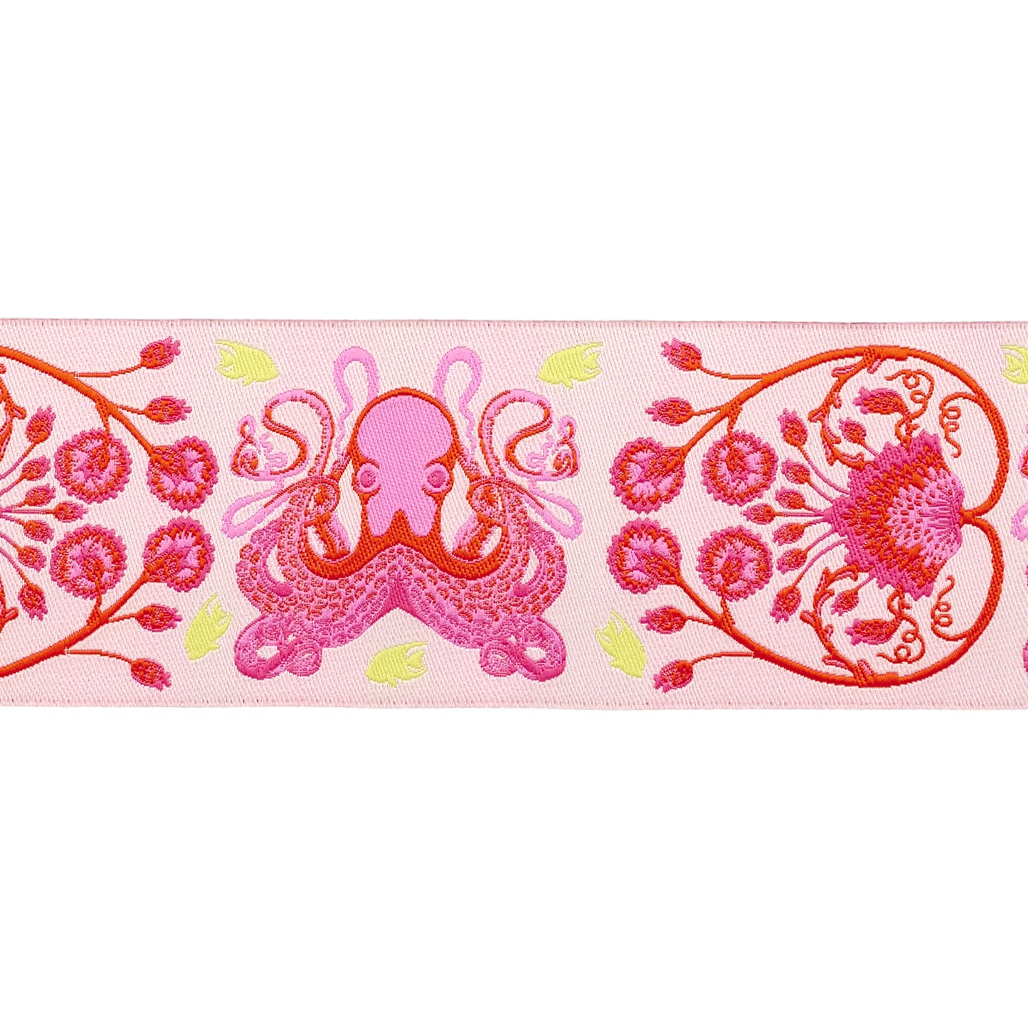 Floral Reef - Octogarden in Coralline - 1-7/8" width - by Tula Pink - One Yard (Preorder)