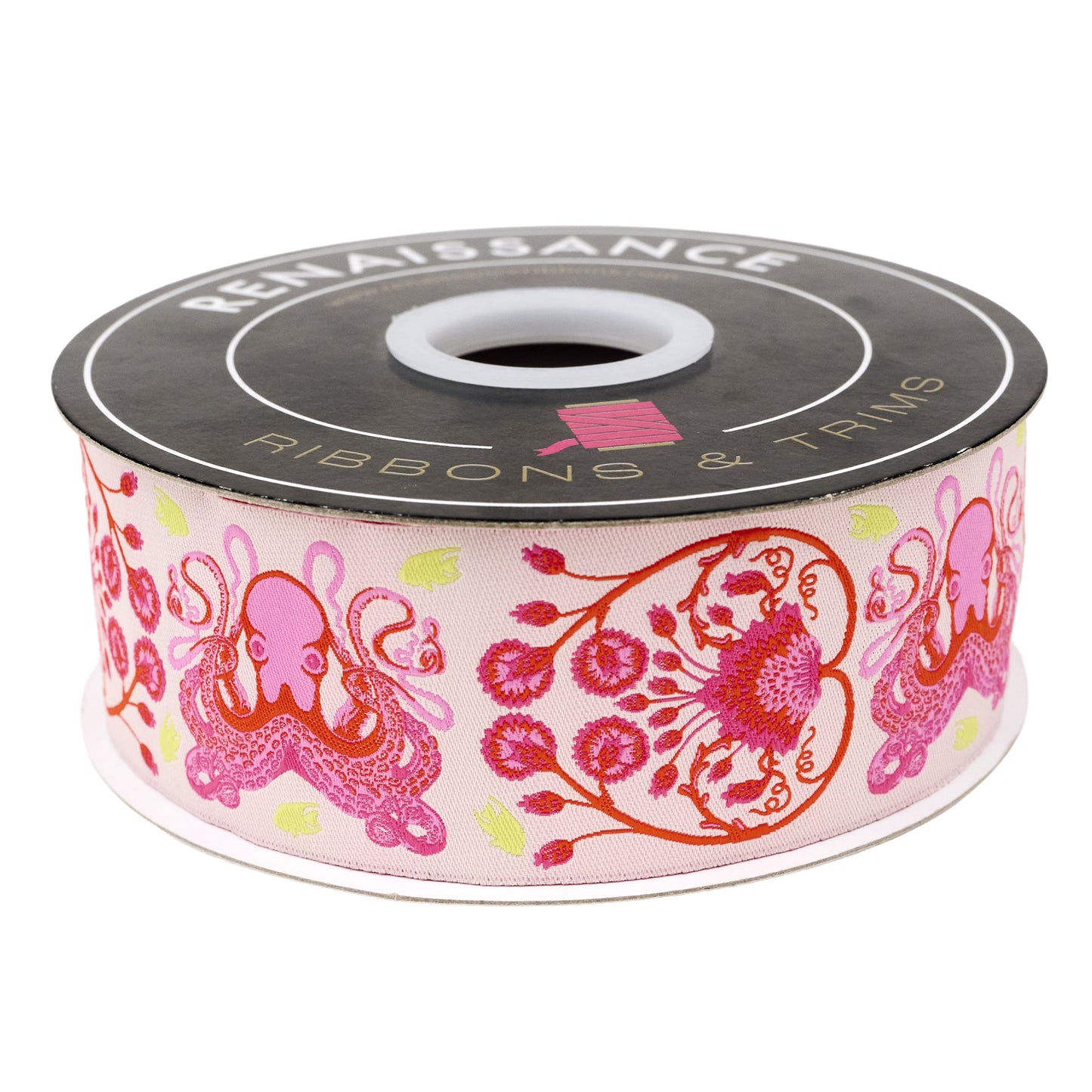 Floral Reef - Octogarden in Coralline - 1-7/8" width - by Tula Pink - One Yard (Preorder)