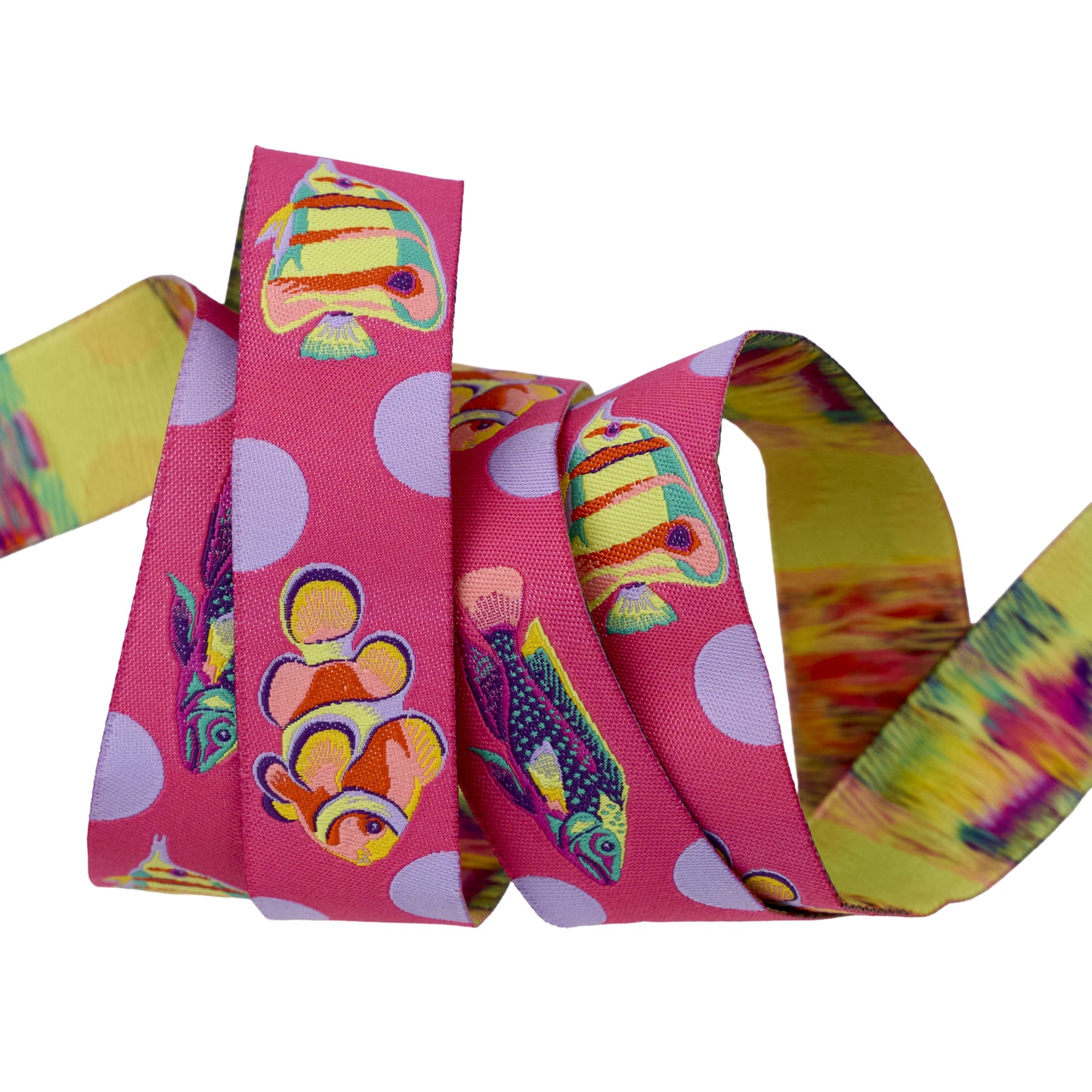 Floral Reef - School Crossing in Ultraviolet - 1" width - by Tula Pink - One Yard (Preorder)