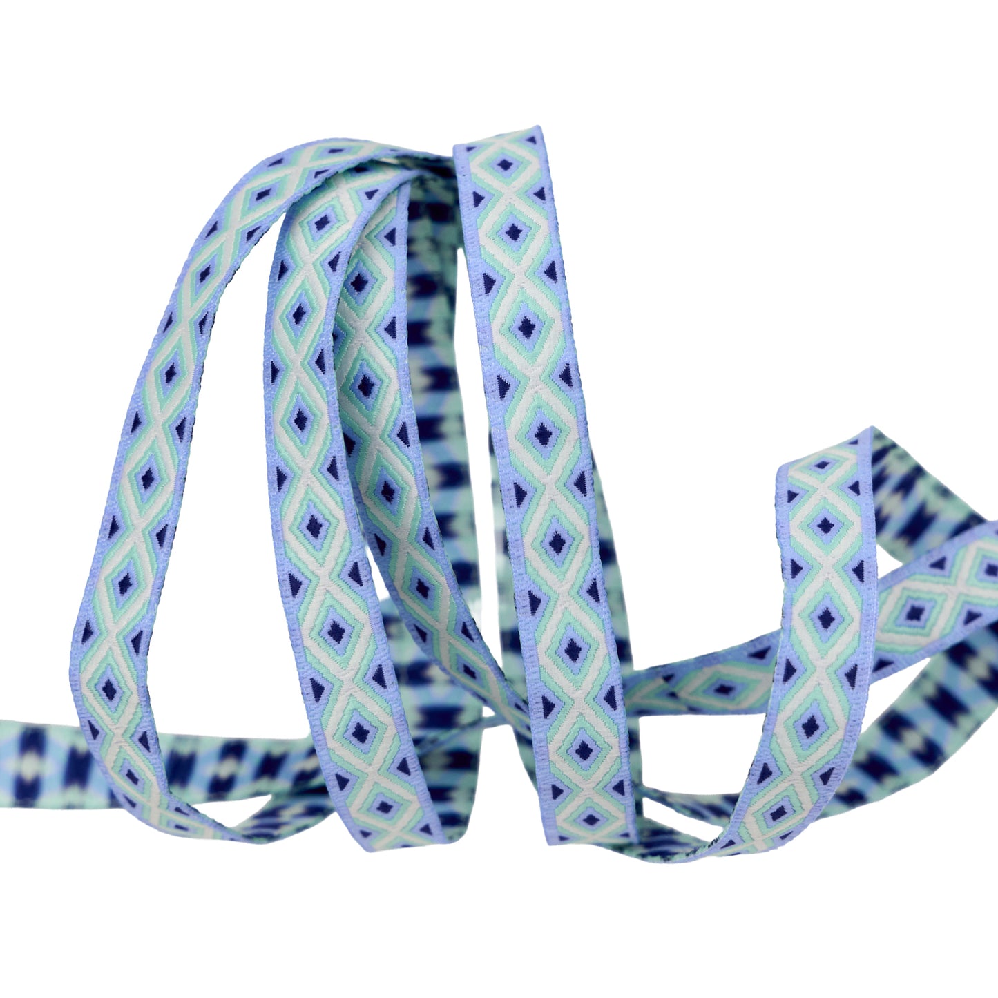 Floral Reef - Lighthouse Windows in Marine - 3/8" width - by Tula Pink - One Yard (Preorder)