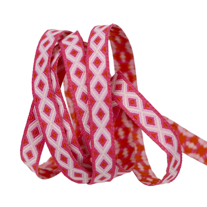 Floral Reef - Lighthouse Windows in Coralline - 3/8" width - by Tula Pink - One Yard (Preorder)