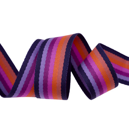 Floral Reef - Smooth Sailing in Ultraviolet - 1-1/2" width WEBBING - by Tula Pink - One Yard (Preorder)