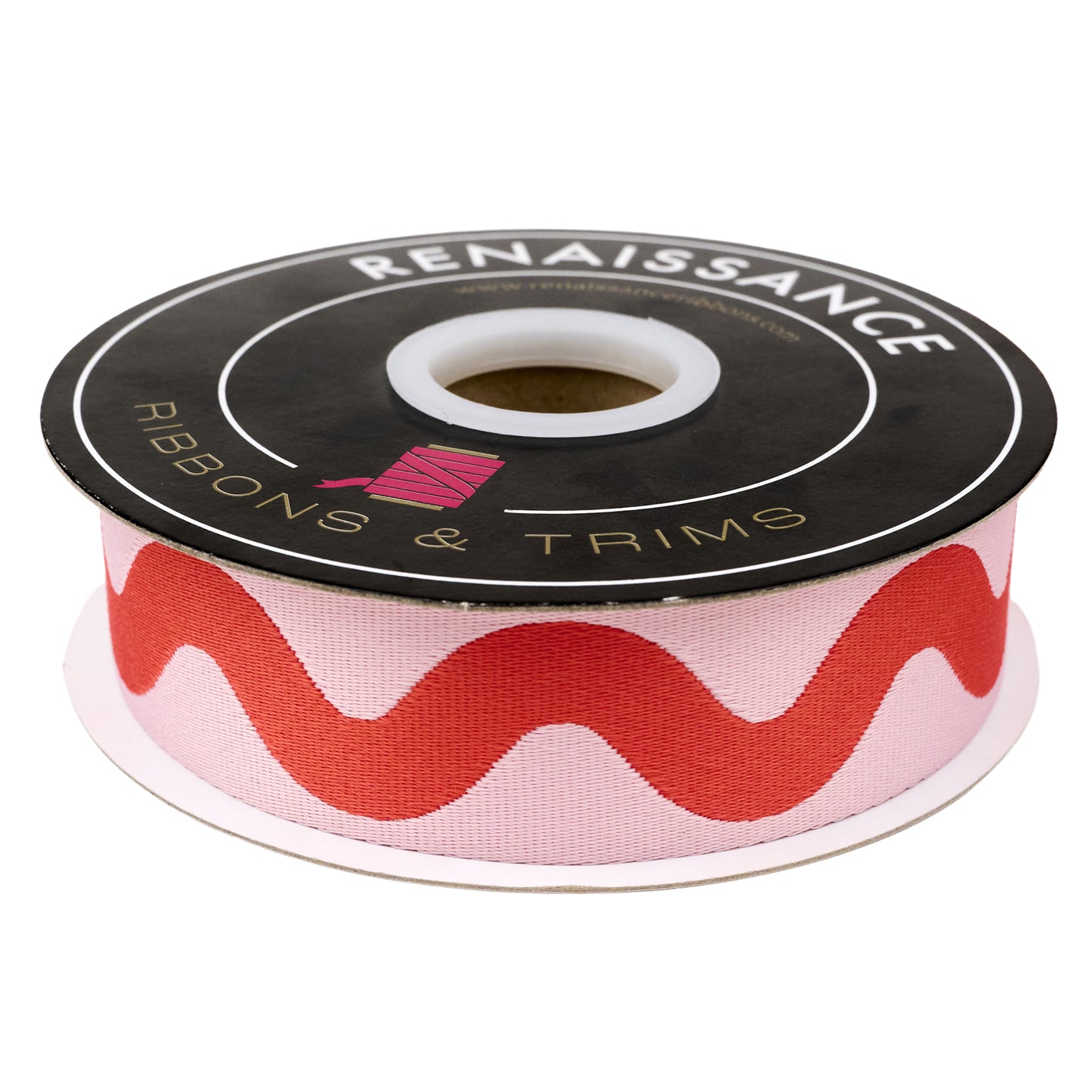 Floral Reef - Big Squiggle in Coralline - 1-1/2" width WEBBING - by Tula Pink - One Yard (Preorder)