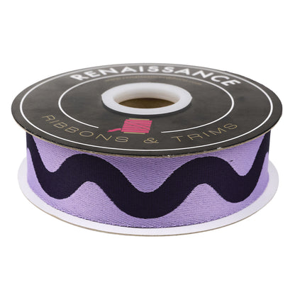 Floral Reef - Big Squiggle in Ultraviolet - 1-1/2" width WEBBING - by Tula Pink - One Yard (Preorder)