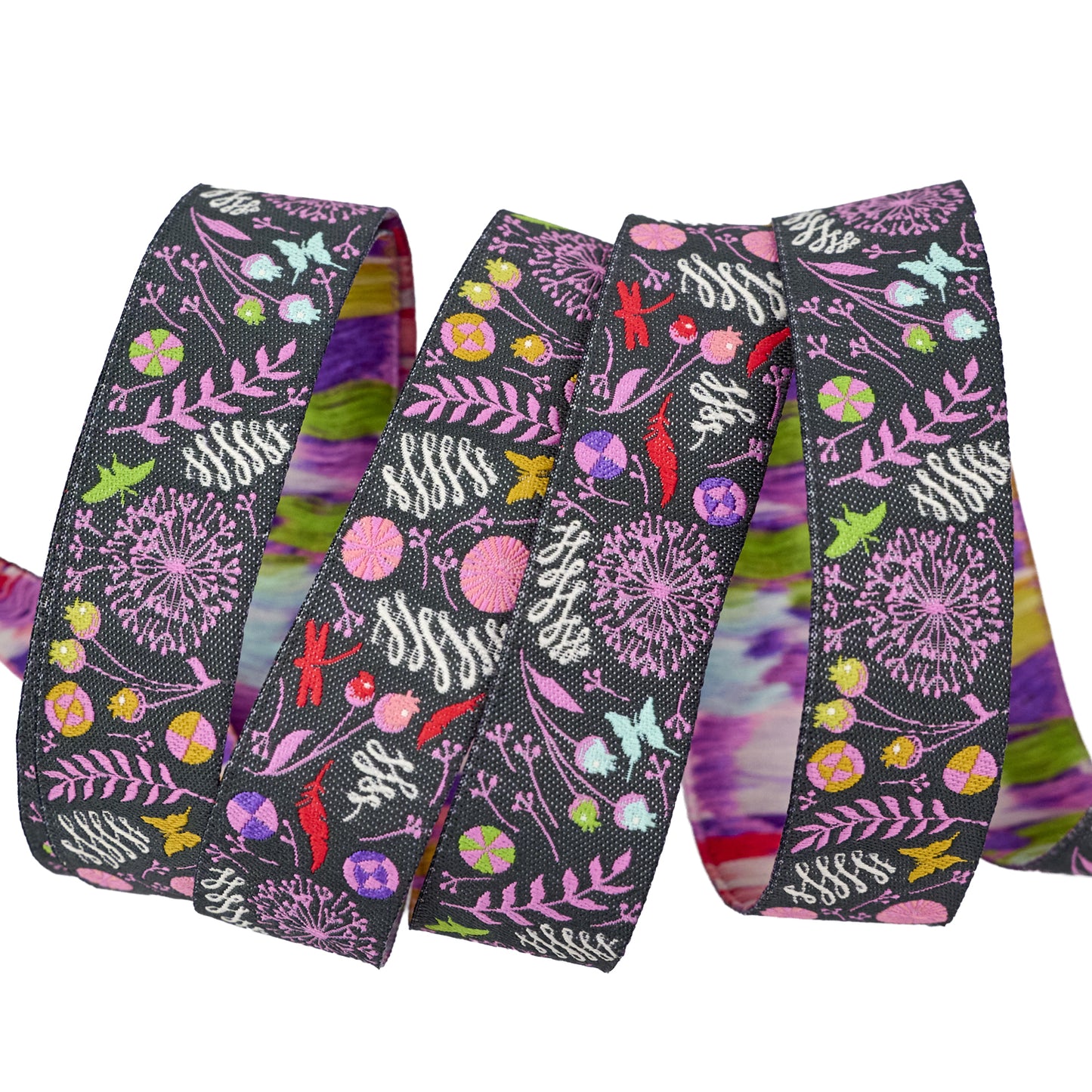 Prince Charming Deja Vu - Dandelion in Licorice - 7/8" width - by Tula Pink - One Yard (Preorder)