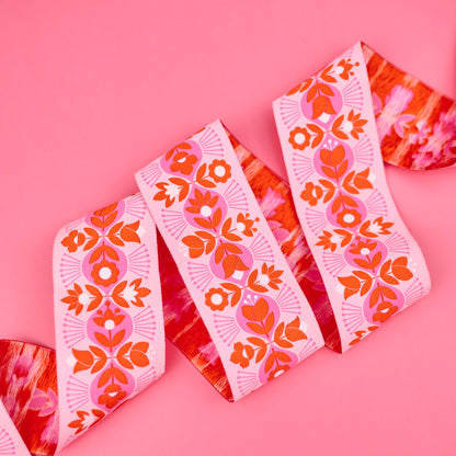 Legendary - Beg Your Garden in Wild Orchid - 1-7/8" width - by Tula Pink - One Yard (Preorder)