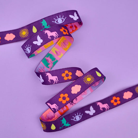 Legendary - Charmed in Midnight - 5/8" width - by Tula Pink - One Yard (Preorder)