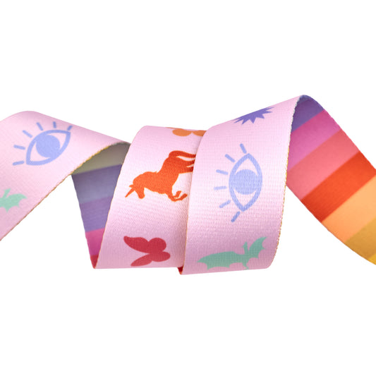 Legendary - Charmed WEBBING in Wild Orchid - 1-1/2" width - by Tula Pink - One Yard (Preorder)