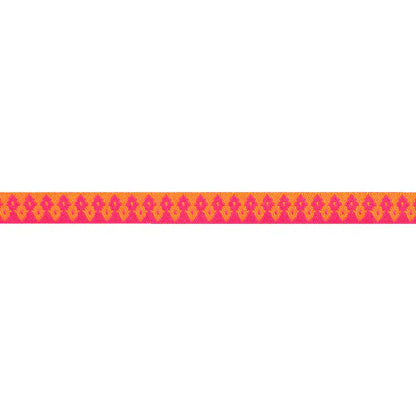 Renaissance Ribbons - Wanderer in Orange & Hot Pink 3/8" - One Yard