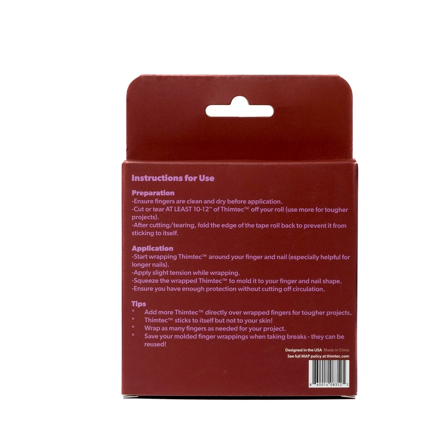 Thimtec Thimble Tape - Cherry Cola