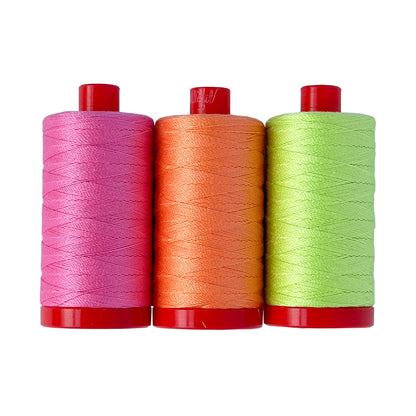 Untamed - 12wt Aurifil Thread Set - 3 pc Set - TP12NC3