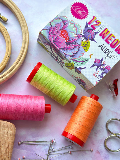 Untamed - 12wt Aurifil Thread Set - 3 pc Set - TP12NC3