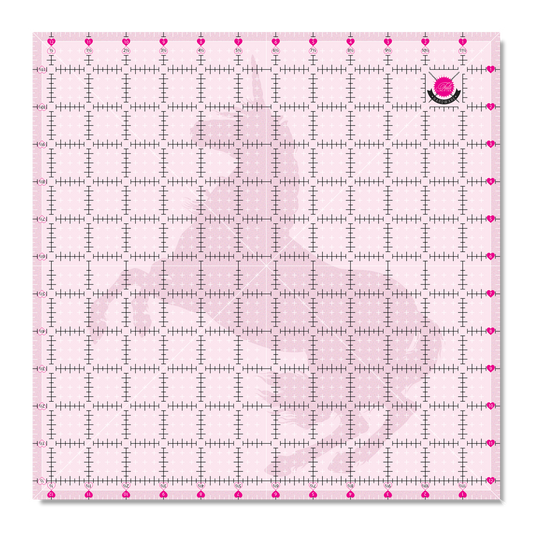 Tula Pink Hardware - 12.5" X 12.5" - Non Slip Unicorn Ruler - TP2SQ12