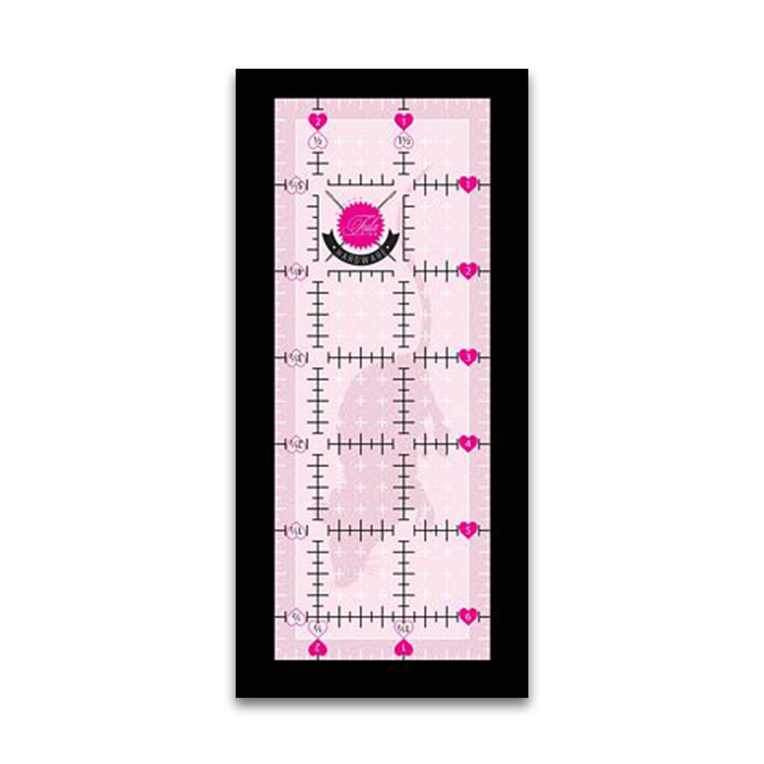 PREORDER - Tula Pink Hardware - 2.5" X 6.5" - Non Slip Mouse Ruler - TP2X6