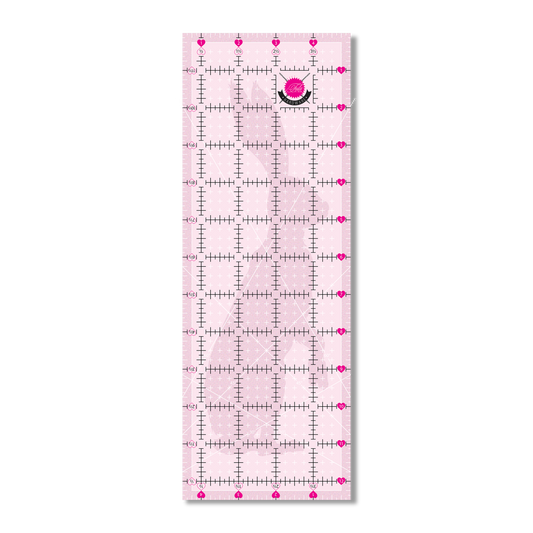 Tula Pink Hardware - 4.5" X 12.5" - Non Slip Rabbit Ruler - TP4X12