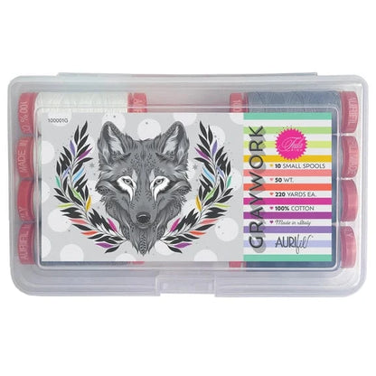 Graywork - Aurifil Thread Set - 10 pc Set - TP50GW10 (Preorder)