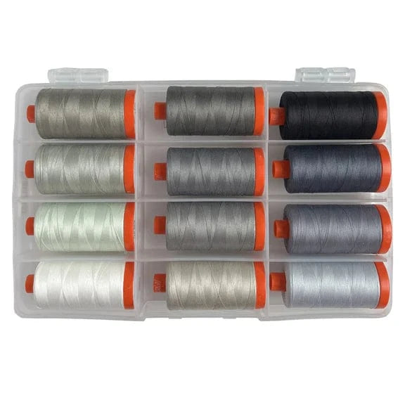 Graywork - Aurifil Thread Set - 12 pc Set - TP50GW12 (Preorder)