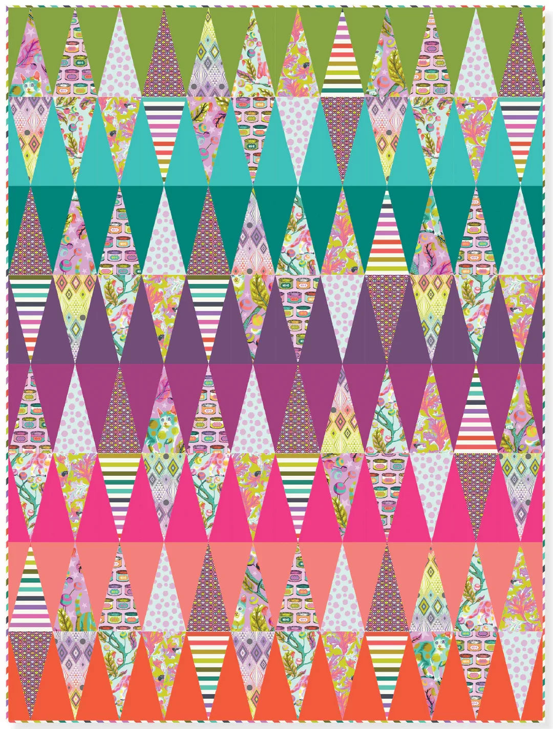 Tabby Mountain Quilt Kit featuring Tabby Road Deja Vu from Tula Pink