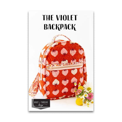 The Violet Backpack - Knot and Thread Designs - KAT 111 - Printed Pattern