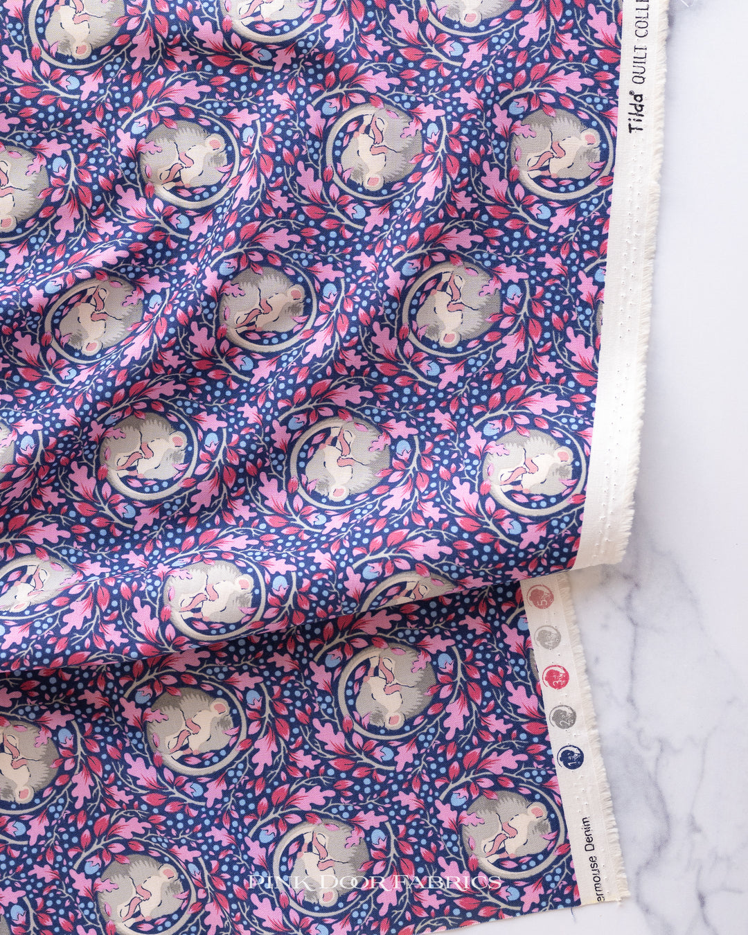 Hibernation - Slumber Mouse in Denim - 100521 - Half Yard