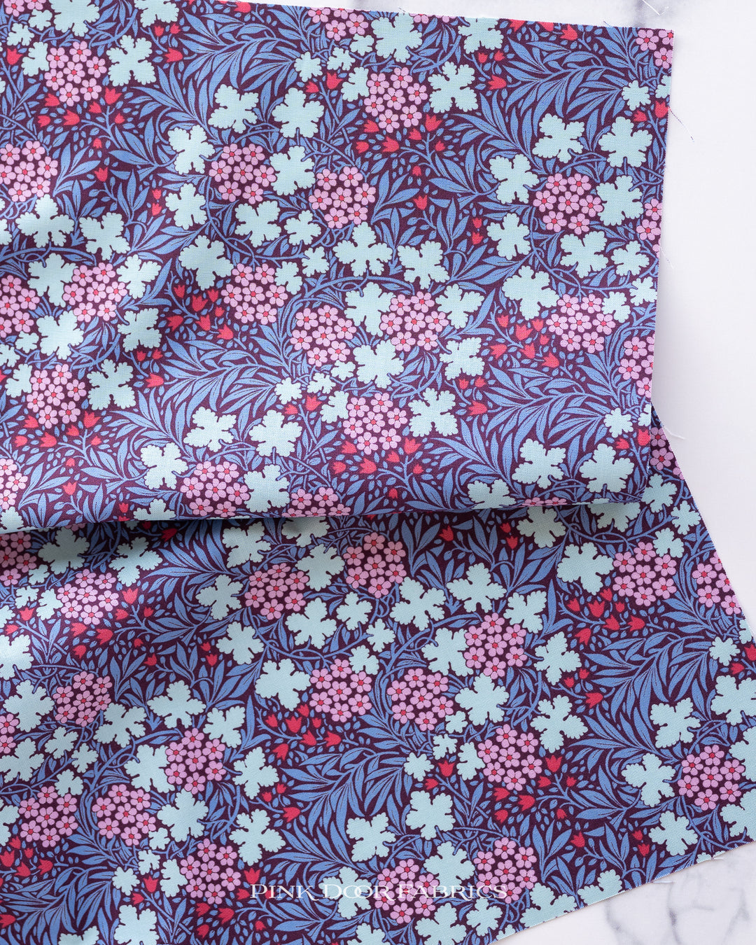 Hibernation - Autumn Bloom in Eggplant - 100524 - Half Yard