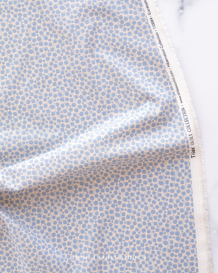 Hibernation - Eucalyptus in Light Blue - 110084 - Half Yard