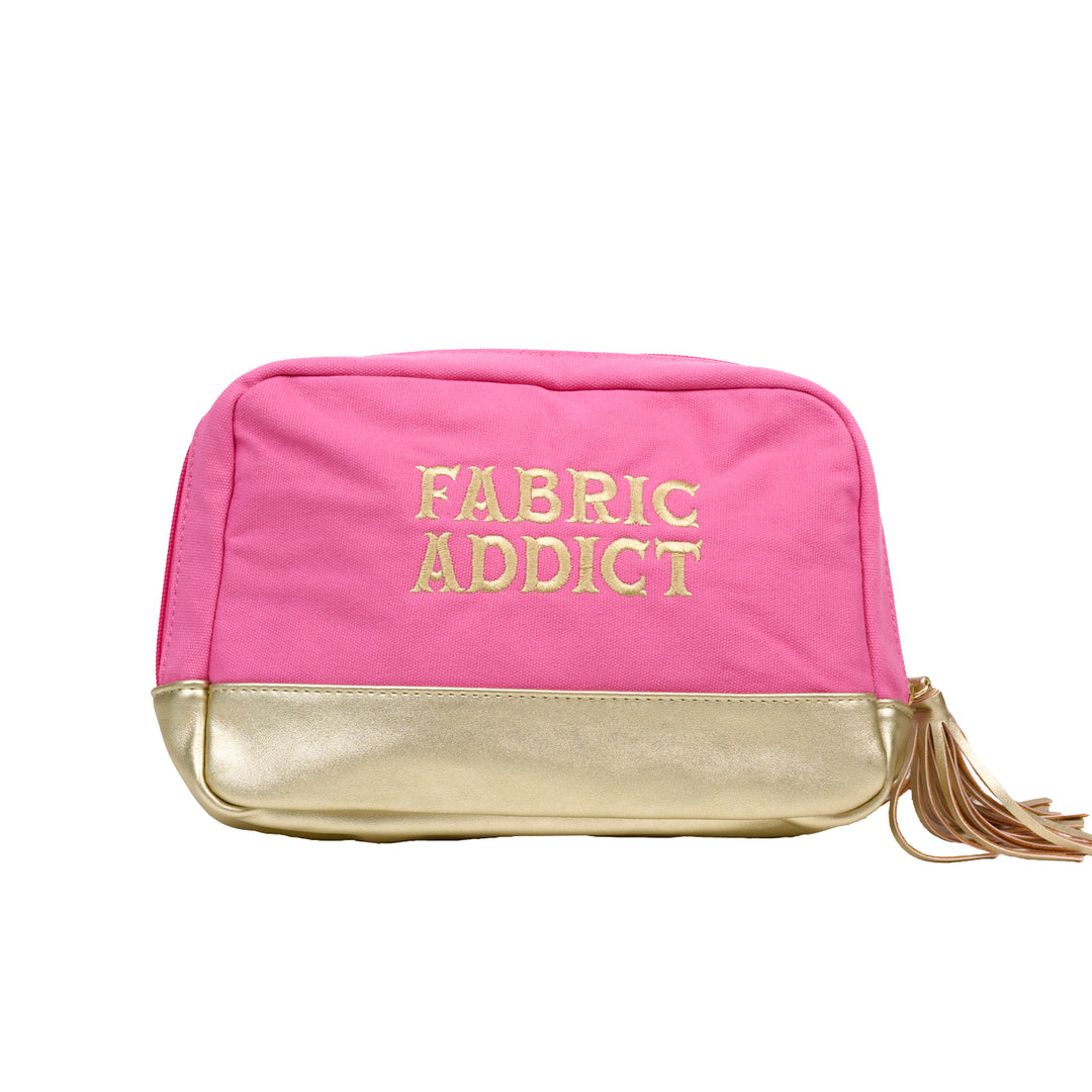 Cabana Bag - Fabric Addict in Pink - 10" X 7" X 2.25" - M235VL HTPK FABADD
