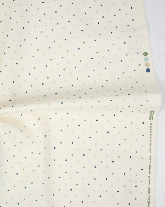 Magic Dot Basics Cream Daydream quilting fabric, part of the True Love fabric collection by Lella Boutique (SKU: 5230 61)