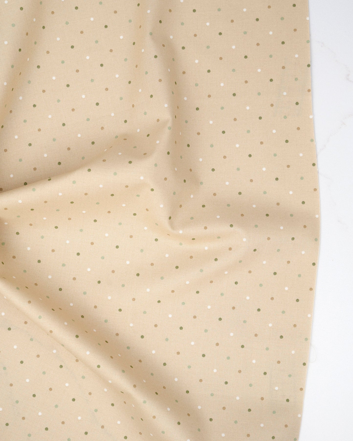 Magic Dot Basics Oatmeal quilting fabric, part of the True Love fabric collection by Lella Boutique (SKU: 5230 62)