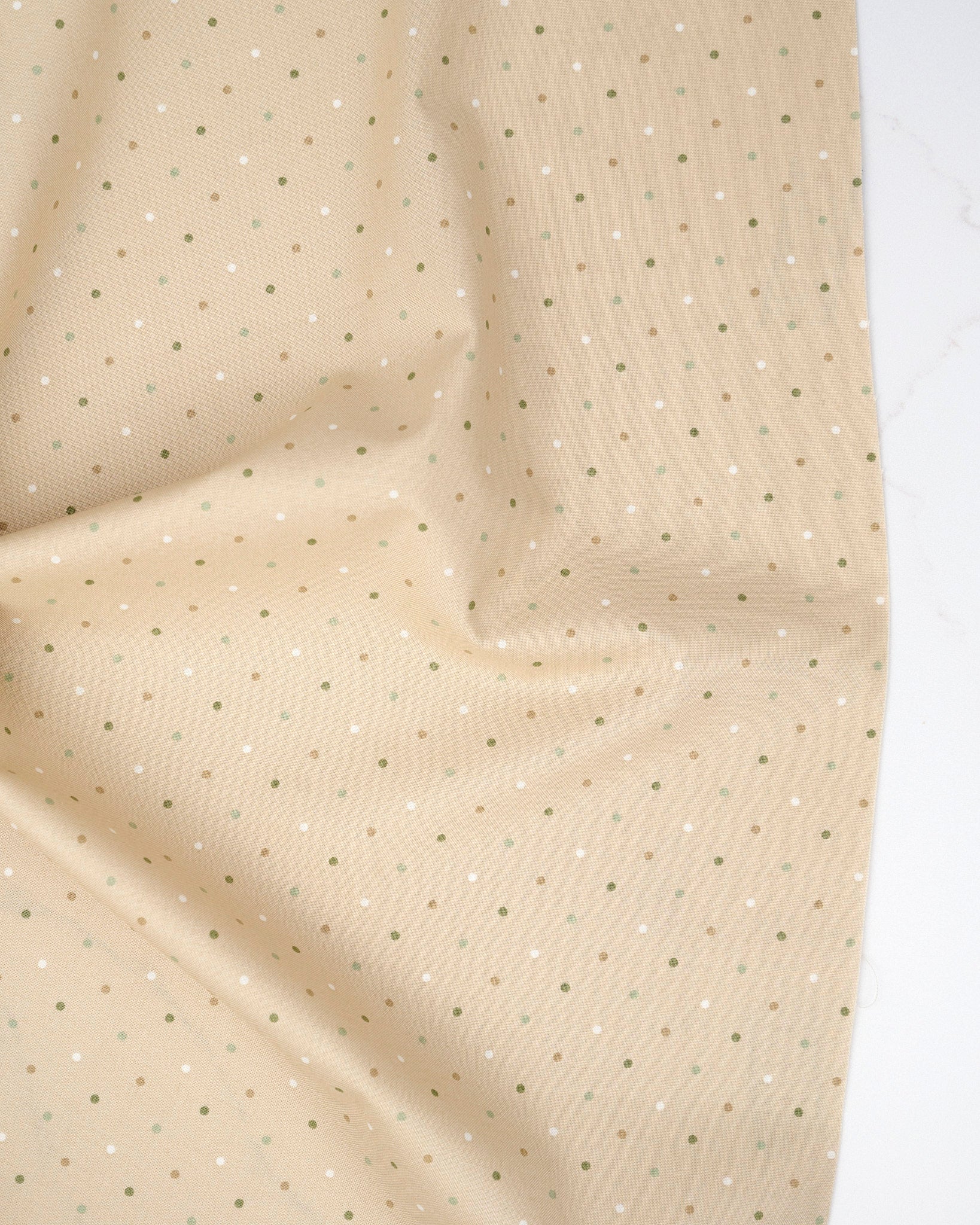 Magic Dot Basics Oatmeal quilting fabric, part of the True Love fabric collection by Lella Boutique (SKU: 5230 62)