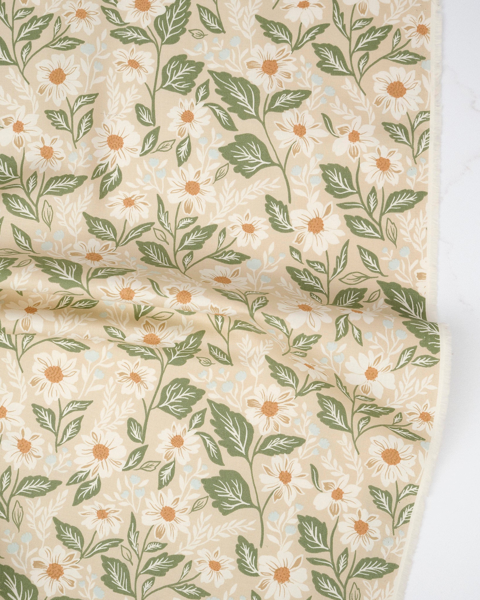 Romance Blooms Florals Oatmeal quilting fabric, part of the True Love fabric collection by Lella Boutique (SKU: 5260 12)