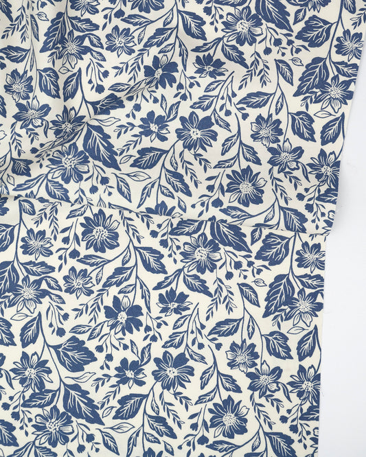 Romance Blooms Florals Cream quilting fabric, part of the True Love fabric collection by Lella Boutique (SKU: 5260 21)