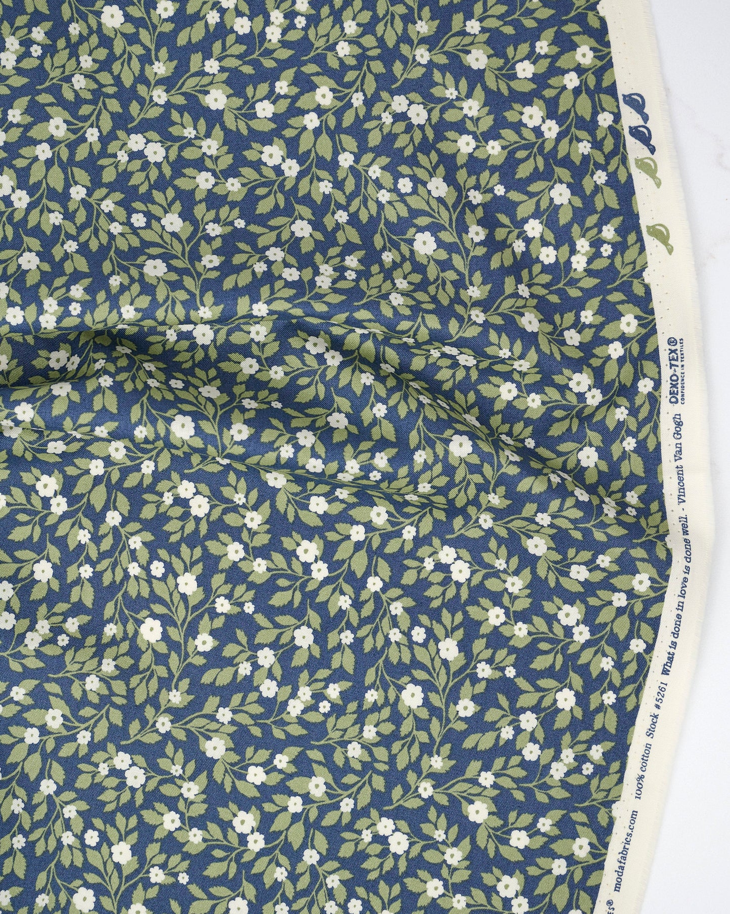 Daydream Posies Florals Twilight quilting fabric, part of the True Love fabric collection by Lella Boutique (SKU: 5261 13)