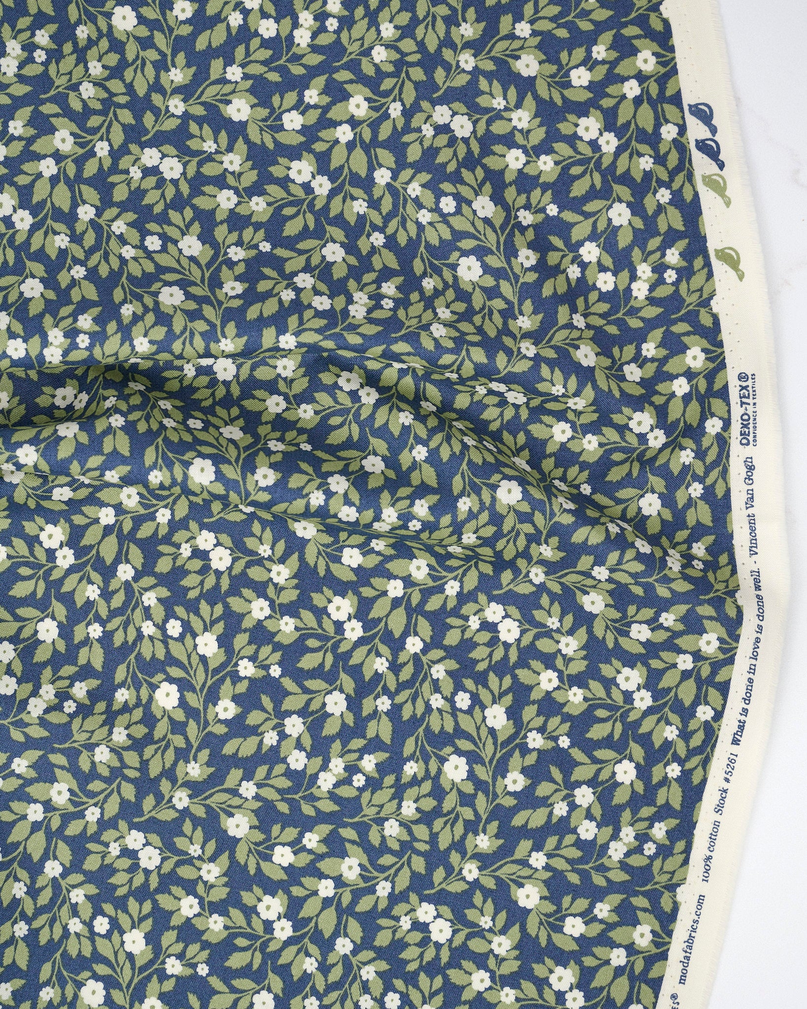 Daydream Posies Florals Twilight quilting fabric, part of the True Love fabric collection by Lella Boutique (SKU: 5261 13)