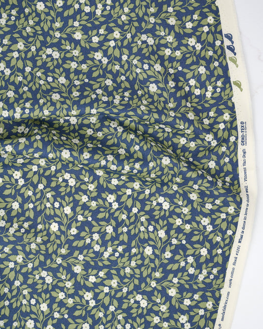 Daydream Posies Florals Twilight quilting fabric, part of the True Love fabric collection by Lella Boutique (SKU: 5261 13)