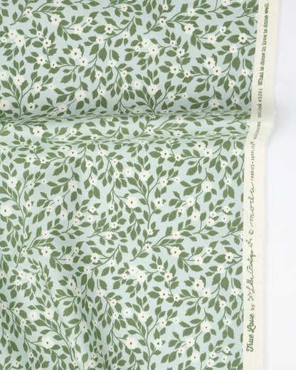 Daydream Posies Florals Robins Egg quilting fabric, part of the True Love fabric collection by Lella Boutique (SKU: 5261 14)